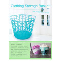 Low price large storage round laundry basket plastic for clothes